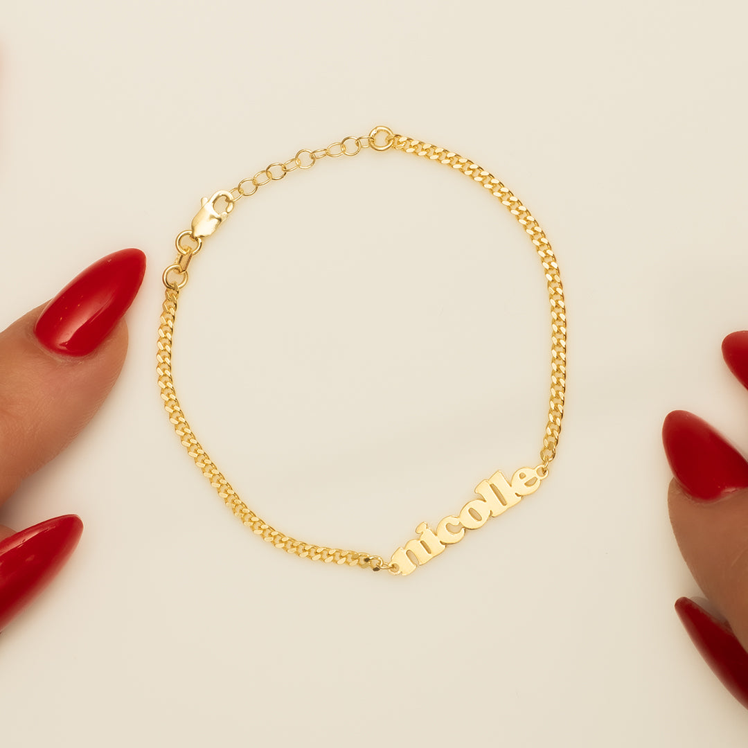 BUBBLE NAME BRACELET