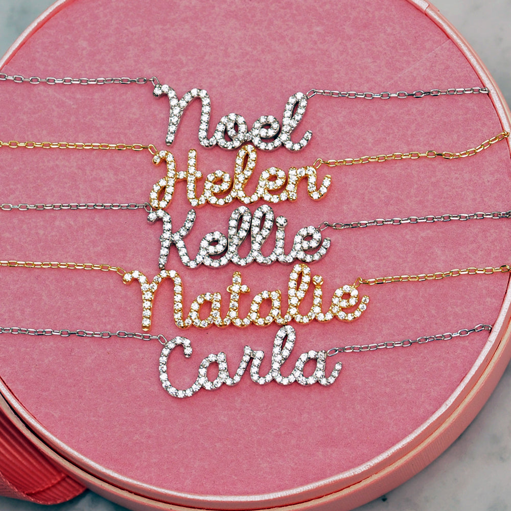 Crystal Name Necklace