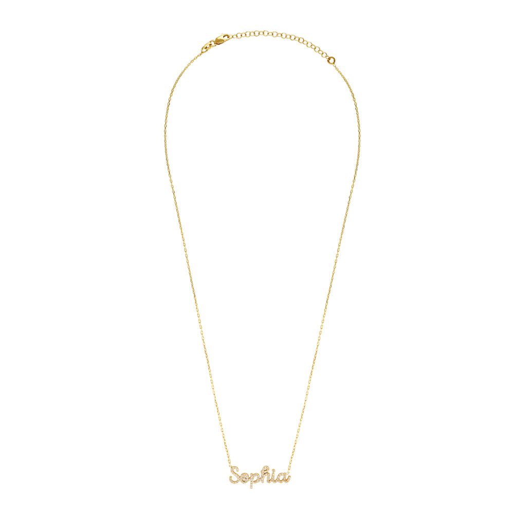 Crystal Name Necklace