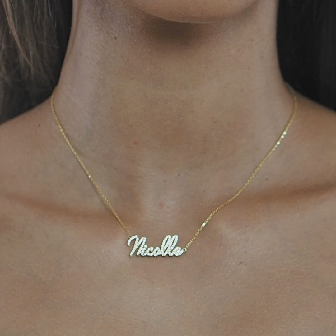 Crystal Name Necklace