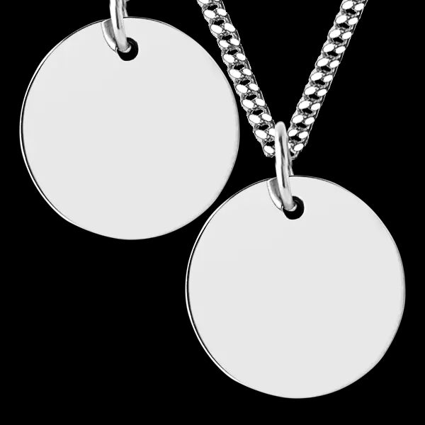 Silver Disc Necklace
