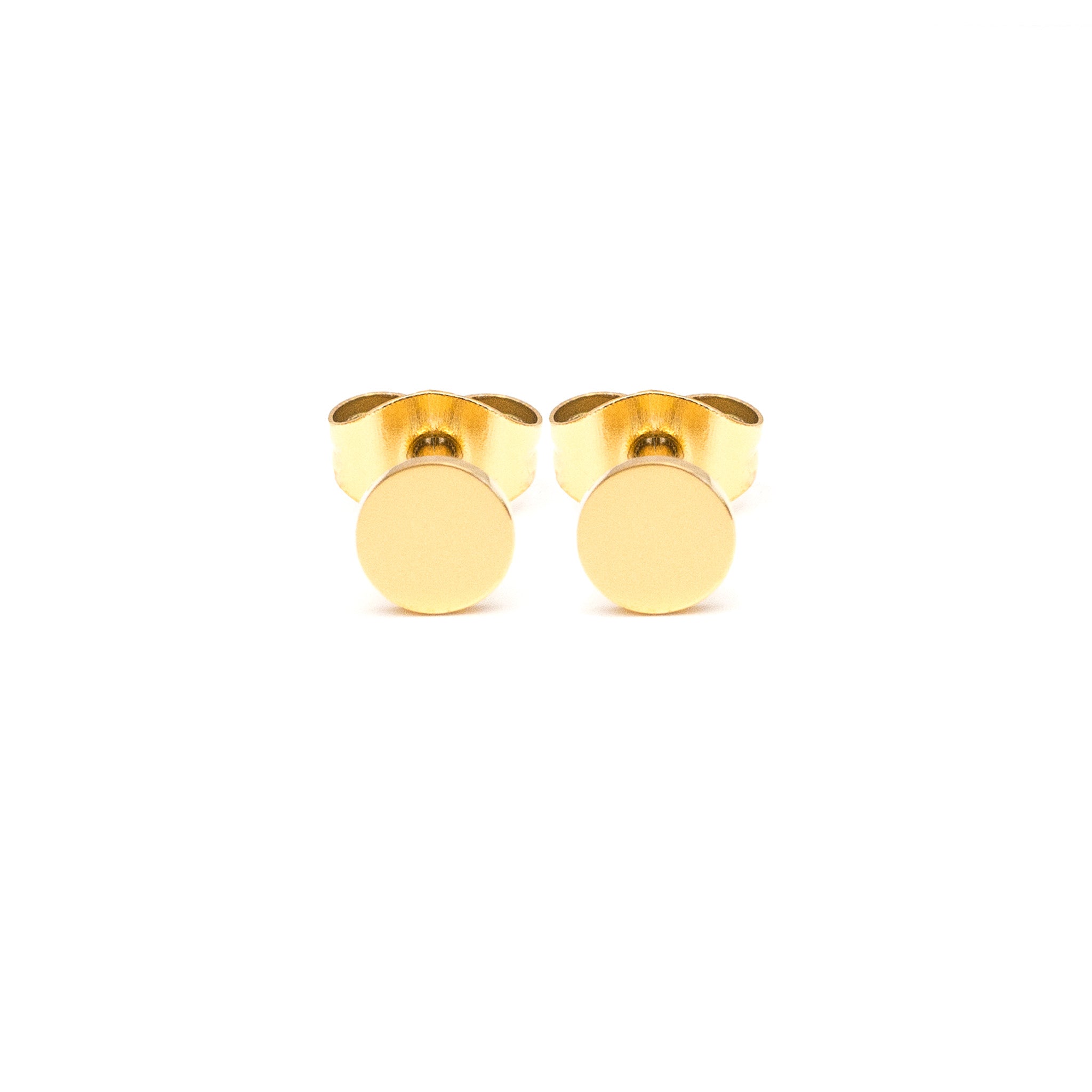 Gold Initial Earrings