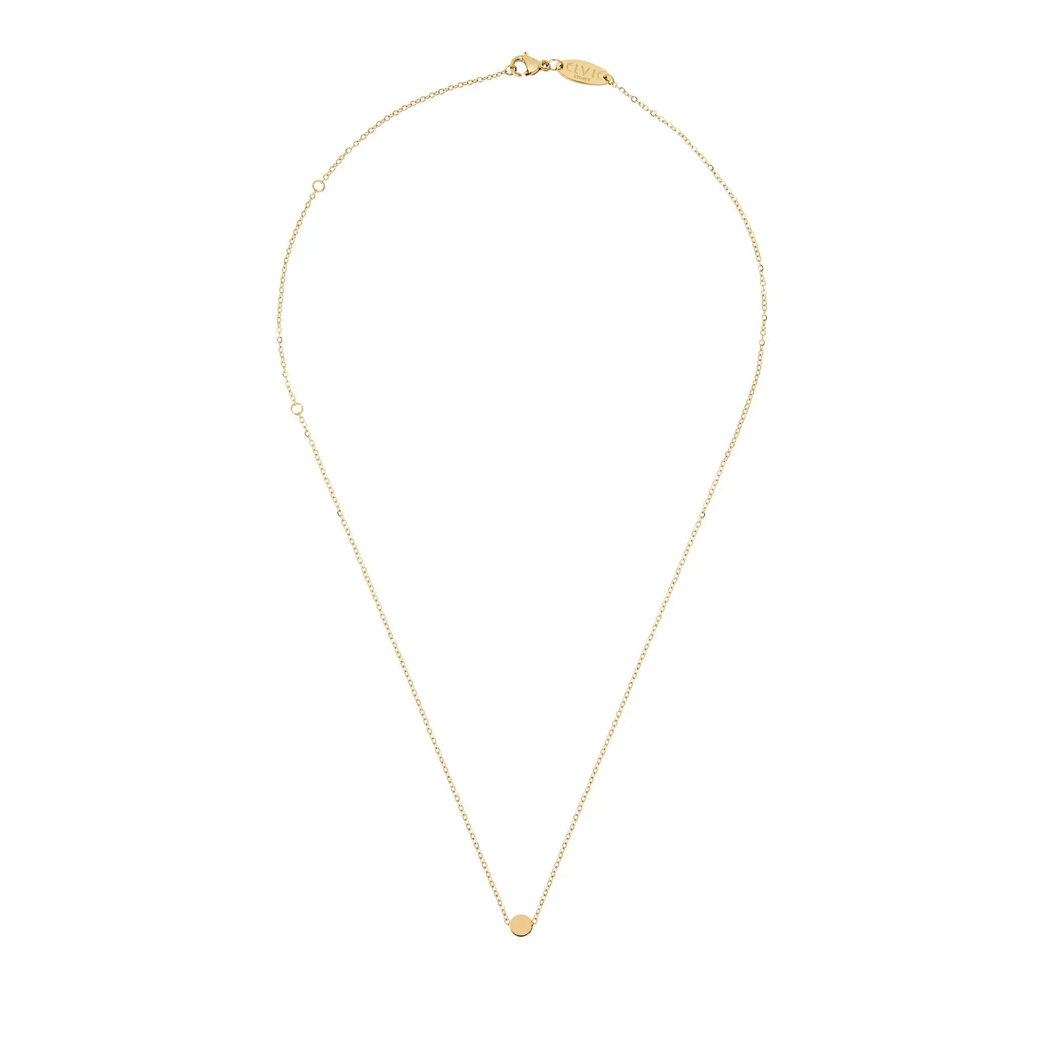 Initial Necklace Gold