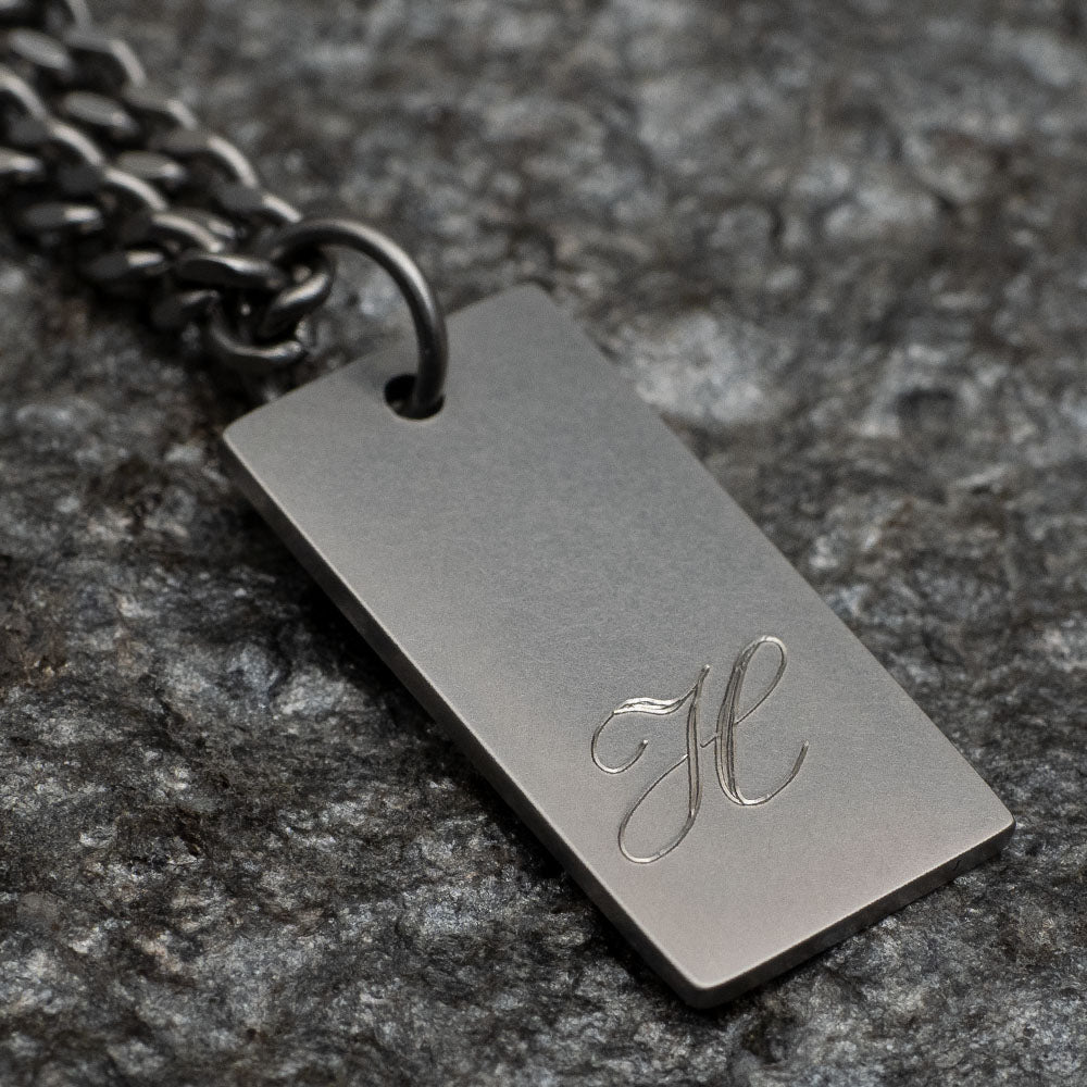 Men's XL Tag Necklace