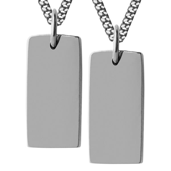 Men's XL Tag Necklace