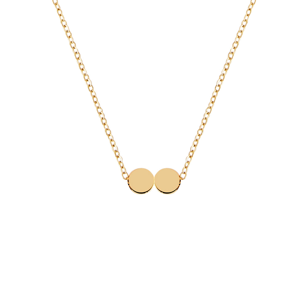 Multiple Initial Necklace Gold